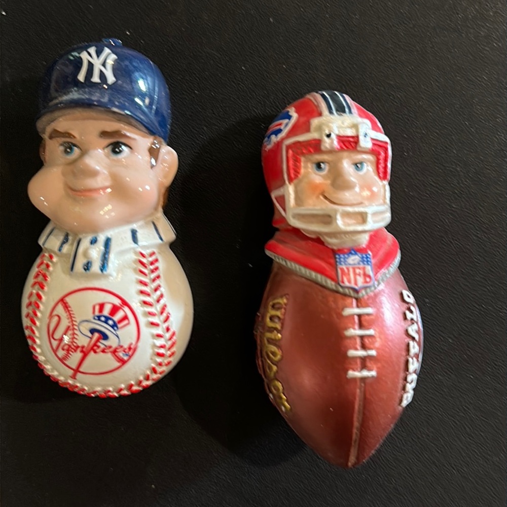 New York Yankees and Buffalo Bills Team Magnets